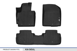 Maxliner USA - MAXLINER Custom Fit Floor Mats 2 Row Liner Set Black for 2014-2019 Kia Soul - Image 5