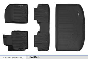 Maxliner USA - MAXLINER Custom Fit Floor Mats 2 Rows and Cargo Liner Set Black for 2014-2019 Kia Soul - Image 6