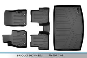 Maxliner USA - MAXLINER Custom Fit Floor Mats 2 Rows and Cargo Liner Set Black for 2016-2019 Mazda CX-3 - Image 6