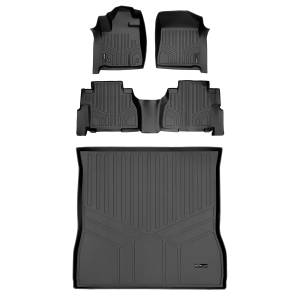 Maxliner USA - MAXLINER Custom Floor Mats (2 Rows) and Cargo Liner Behind 2nd Row Set Black for 2008-2011 Toyota Sequoia with Bench Seat - Image 1