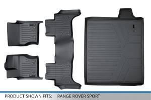 Maxliner USA - MAXLINER Floor Mats 2 Rows and Cargo Liner Trunk Set Black for 2014-2019 Land Rover Range Rover Sport (5 Passenger Model) - Image 6