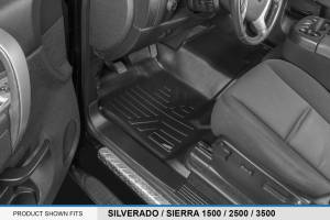 Maxliner USA - MAXLINER Custom Fit Floor Mats 2 Row Liner Set Black for 2007-2013 Silverado/Sierra 1500/2500/3500 Extended Cab - Image 2