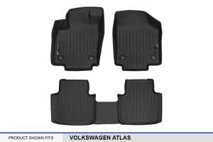 Maxliner USA - MAXLINER Floor Mats 2 Row Liner Set Black for 2018-19 Volkswagen Atlas with 2nd Row Bench Seat without Fender Premium Audio - Image 5