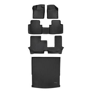Maxliner USA - MAXLINER Floor Mats and Cargo Liner Behind 2nd Row Set Black for 2018-19 Atlas with 2nd Row Bench Seat without Fender Audio - Image 1