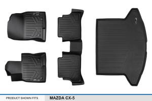 Maxliner USA - MAXLINER Custom Fit Floor Mats 2 Rows and Cargo Liner Set Black for 2017-2019 Mazda CX-5 - Image 6