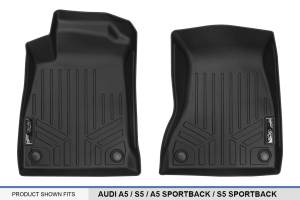 Maxliner USA - MAXLINER Custom Fit Floor Mats 1st Row Liner Set Black for 2018-2019 Audi A5 / S5 / A5 Sportback / S5 Sportback - Image 4