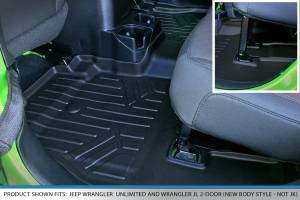 Maxliner USA - MAXLINER Floor Mats and Cargo Liner Set Black for JL New Body 2018-2019 Jeep Wrangler Unlimited without Subwoofer (no JK) - Image 4