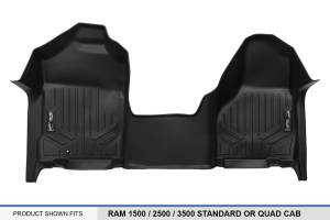 Maxliner USA - MAXLINER Floor Mats 1st Row One Piece Liner Black for 2002-2008 Ram 1500 / 2003-2009 Ram 2500/3500 Standard or Quad Cab - Image 4