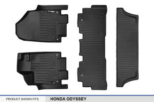 Maxliner USA - MAXLINER Custom Fit Floor Mats 3 Row Liner Set Black for 2018-2019 Honda Odyssey - All Models - Image 6