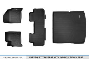 Maxliner USA - MAXLINER Floor Mats 2 Rows - Cargo Liner Behind 2nd Row Set Black for 2018-2019 Chevrolet Traverse with 2nd Row Bench Seat - Image 6