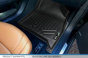 Maxliner USA - MAXLINER Custom Fit Floor Mats 2 Row Liner Set Black for 2018-2019 Buick Enclave with 2nd Row Bench Seat - Image 3