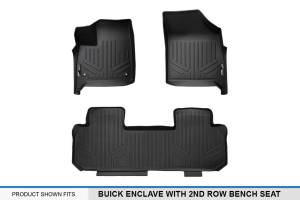 Maxliner USA - MAXLINER Custom Fit Floor Mats 2 Row Liner Set Black for 2018-2019 Buick Enclave with 2nd Row Bench Seat - Image 5