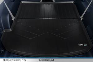 Maxliner USA - MAXLINER Floor Mats 3 Rows and Cargo Liner Behind 2nd Row Set Black for 2018-2019 Buick Enclave with 2nd Row Bench Seat - Image 6