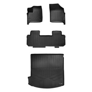Maxliner USA - MAXLINER Floor Mats 2 Rows and Cargo Liner Behind 2nd Row Set Black for 2018-2019 Buick Enclave with 2nd Row Bench Seat - Image 1