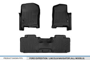 Maxliner USA - MAXLINER Floor Mats 2 Row Liner Set Black for 2007-2010 Ford Expedition / Lincoln Navigator (All Models Including EL and L) - Image 5