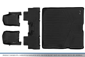 Maxliner USA - MAXLINER Floor Mats and Cargo Liner Set Black for 2007-2010 Expedition/Navigator with 2nd Row Bucket Seats without Console - Image 6