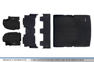Maxliner USA - MAXLINER Floor Mats 3 Rows - Cargo Liner Behind 2nd Row Set Black for 18-19 Expedition Max/Navigator L - 2nd Row Bench Seat - Image 7
