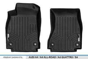 Maxliner USA - MAXLINER Custom Fit Floor Mats 1st Row Liner Set Black for 2017-2019 Audi A4 / S4 / A4 All-Road - Image 4