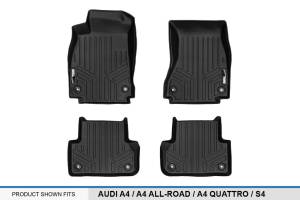 Maxliner USA - MAXLINER Custom Fit Floor Mats 2 Row Liner Set Black for 2017-2019 Audi A4 / S4 / A4 All-Road - Image 5