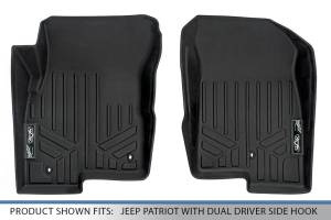 Maxliner USA - MAXLINER Custom Fit Floor Mats 1st Row Liner Set Black for 2017 Jeep Patriot with Dual Driver Side Floor Hooks - Image 4