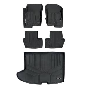 Maxliner USA - MAXLINER Custom Floor Mats 2 Rows and Cargo Liner Set Black for 2017 Jeep Patriot with 1st Row Dual Driver Side Floor Hooks - Image 1