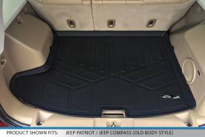 Maxliner USA - MAXLINER Custom Floor Mats 2 Rows and Cargo Liner Set Black for 2017 Jeep Patriot with 1st Row Dual Driver Side Floor Hooks - Image 5