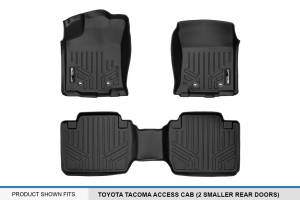 Maxliner USA - MAXLINER Custom Fit Floor Mats 2 Row Liner Set Black for 2018-2019 Toyota Tacoma Access/Extended Cab - Image 5