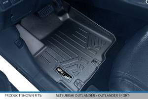 Maxliner USA - MAXLINER Custom Fit Floor Mats 2 Row Liner Set Black for 2011-2019 Mitsubishi Outlander (No Outlander Sport Models) - Image 2