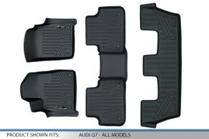 Maxliner USA - MAXLINER Custom Fit Floor Mats 3 Row Liner Set Black for 2017-2019 Audi Q7 - All Models - Image 6