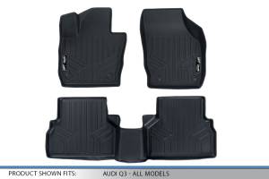 Maxliner USA - MAXLINER Custom Fit Floor Mats 2 Row Liner Set Black for 2015-2018 Audi Q3 - All Models - Image 5