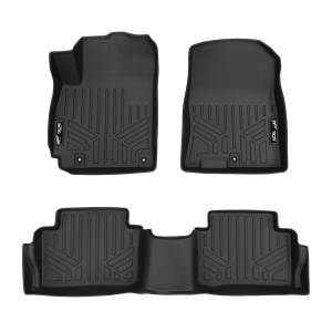 MAXLINER Custom Fit Floor Mats 2 Row Liner Set Black for 2018-2019 Hyundai Kona (No Electric Models)