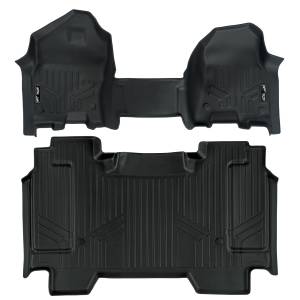 Maxliner USA - MAXLINER Custom Fit Floor Mats 2 Row Liner Set (Both Rows 1pc) Black for 2019 Ram 1500 Crew Cab with First Row Bench Seat - Image 1