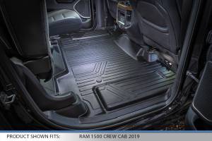 Maxliner USA - MAXLINER Custom Fit Floor Mats 2 Row Liner Set (Both Rows 1pc) Black for 2019 Ram 1500 Crew Cab with First Row Bench Seat - Image 4