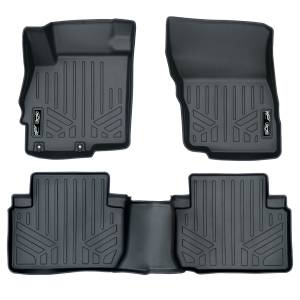 MAXLINER Custom Fit Floor Mats 2 Row Liner Set Black for 2018-2019 Mitsubishi Eclipse Cross