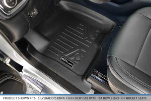 Maxliner USA - MAXLINER Custom Floor Mats 2 Row Liner Set Black for 2019 Silverado/Sierra 1500 Crew Cab with 1st Row Bench or Bucket Seats - Image 2