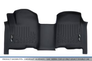 Maxliner USA - MAXLINER Custom Fit Floor Mats 1st Row 1 Piece Liner Black for 2019 Silverado/Sierra 1500 Crew Cab with 1st Row Bench Seat - Image 4