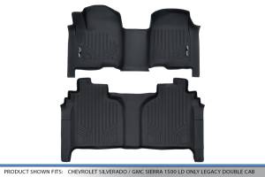 Maxliner USA - MAXLINER Custom Fit Floor Mats 2 Row Liner Set Black for 2019 Silverado/Sierra 1500 Crew Cab with 1st Row Bench Seat - Image 5