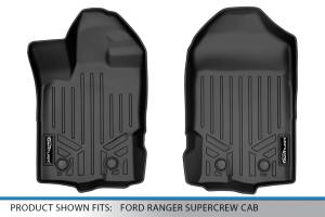 Maxliner USA - MAXLINER Custom Fit Floor Mats 1st Row Liner Set Black for 2019 Ford Ranger SuperCrew Cab - Image 4