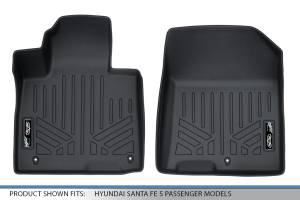 Maxliner USA - MAXLINER Custom Fit Floor Mats 1st Row Liner Set Black for 2019 Hyundai Santa Fe 5 Passenger Models - Image 4