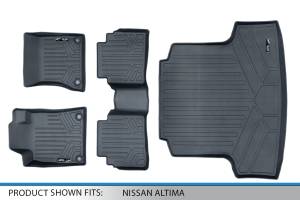 Maxliner USA - MAXLINER Custom Fit Floor Mats 2 Rows and Cargo Liner Trunk Set Black for 2019 Nissan Altima - Image 6