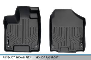 Maxliner USA - MAXLINER Custom Fit Floor Mats 1st Row Liner Set Black for 2019-2020 Honda Passport - Image 4