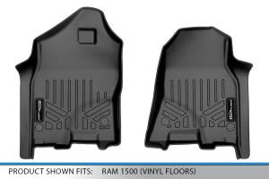 Maxliner USA - MAXLINER Custom Fit Floor Mats 1st Row Liner Set Black for 2019 Ram 1500 Crew and Quad Cab with Vinyl Floor - Image 4