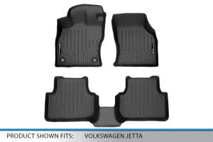 Maxliner USA - MAXLINER Custom Fit Floor Mats 2 Row Liner Set Black for 2019-2020 Volkswagen Jetta - Image 5