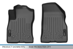 Maxliner USA - MAXLINER Custom Fit Floor Mats 1st Row Liner Set Black for 2015-2019 Ram ProMaster City - Image 4
