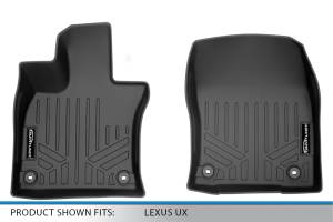 Maxliner USA - MAXLINER All Weather Custom Fit Floor Mats 1st Row Liner Set Black for 2019-2020 Lexus UX - All Models - Image 4
