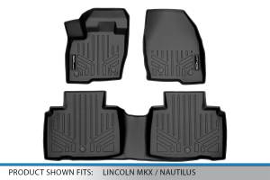 Maxliner USA - MAXLINER Custom Fit Floor Mats 2 Row Liner Set Black for 2016-2018 Lincoln MKX / 2019 Nautilus - Image 5