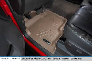 Maxliner USA - MAXLINER Custom Fit Floor Mats 3 Row Liner Set Tan for 2007-2014 Chevrolet Suburban / GMC Yukon XL and Denali XL - Image 2