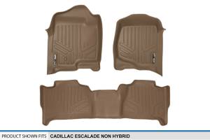 Maxliner USA - MAXLINER Custom Fit Floor Mats 2 Row Liner Set Tan for 2007-2014 Cadillac Escalade (No Hybrid Models) - Image 5