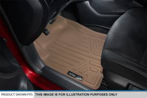 Maxliner USA - MAXLINER Custom Fit Floor Mats 2 Row Liner Set Tan for 2009-2010 Ford F-150 SuperCab Non Flow-Through Center Console - Image 2