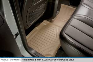 Maxliner USA - MAXLINER Custom Fit Floor Mats 2 Row Liner Set Tan for 2009-2010 Ford F-150 SuperCab with Flow-Through Center Console - Image 4